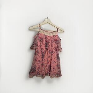 Pink & Violet Girls‎ Dress Spring Summer Easter 7/8 pink & flowers